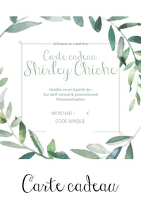 shirley-chiche - Carte cadeau Shirley Chiche - bon cadeau à partir de 20€