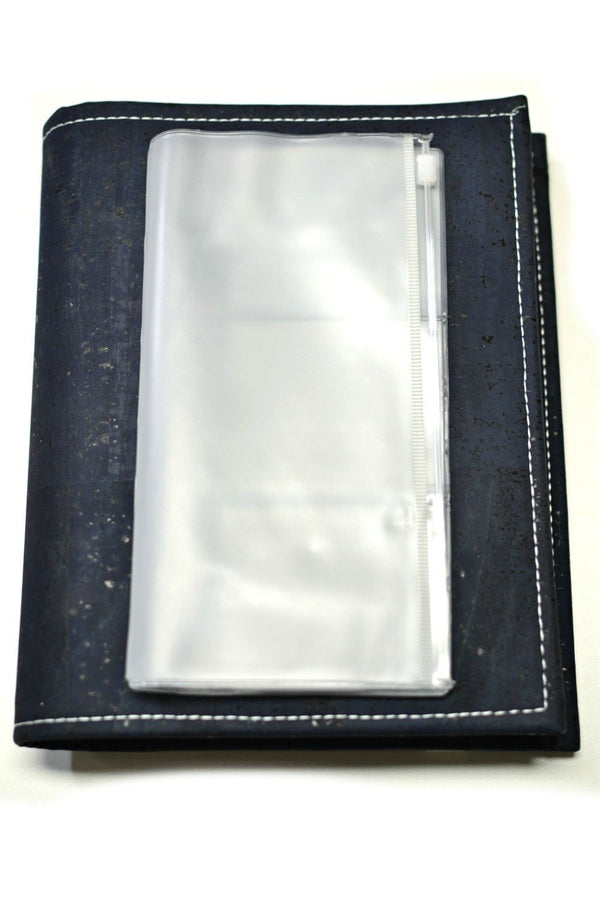 shirley-chiche - Double pochette Traveler's notebook avec Zip + cartes - Regular Size