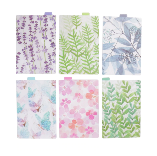 shirley-chiche - Onglets intercalaires pour pocket planner A7 / A6 / A5 motifs Nature