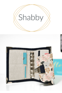 Milla Pocket planner A7 portefeuille en liège - Bleu marine & Shabby - Shirley Chiche