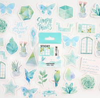 Paquet de 45 stickers "Magie" Menthe à coller - Shirley Chiche planner