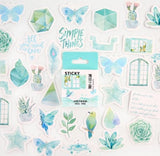 Paquet de 45 stickers "Magie" Menthe à coller - Shirley Chiche planner